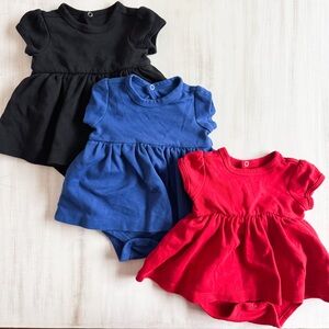 Primary Kids Dresses Casual - Black, Blue, Red
